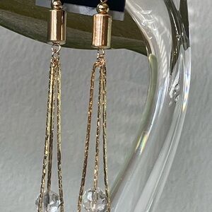 Elegant Gold and Silver Dangle Earrings whimsical bohemian